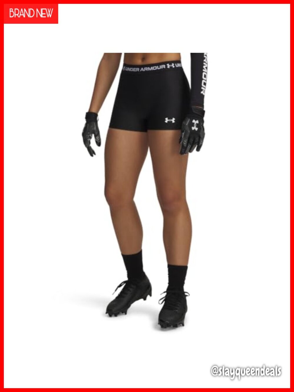 Under Armour Women's HeatGear Shorty Shorts Compression Athletic